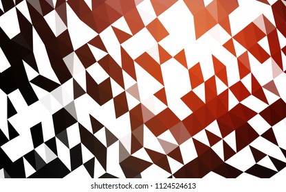 Dark Red, Yellow vector shining hexagonal pattern. Colorful illustration in abstract style with gradient. A completely new template for your business design.