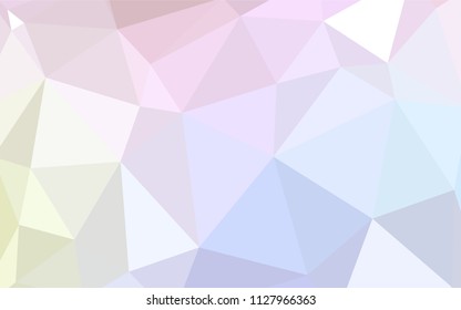 Dark Red, Yellow vector shining triangular layout. A sample with polygonal shapes. New template for your brand book.