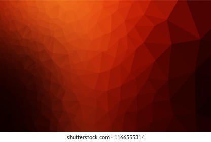 Dark Red, Yellow vector shining hexagonal pattern. Colorful abstract illustration with gradient. The textured pattern can be used for background.