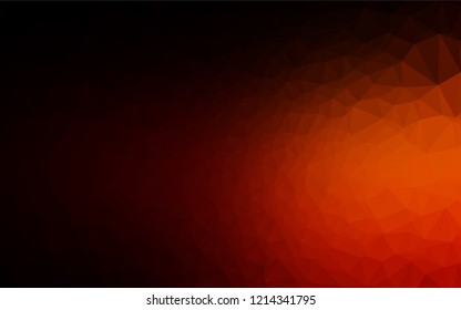 Dark Red, Yellow vector shining hexagonal template. Glitter abstract illustration with an elegant design. Brand new design for your business.