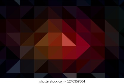 Dark Red, Yellow vector shining triangular layout. A completely new color illustration in a polygonal style. A completely new design for your leaflet.