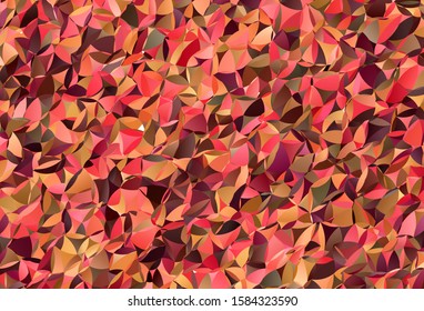 Dark Red, Yellow vector shining triangular layout. A completely new color illustration in a polygonal style. A new texture for your web site.