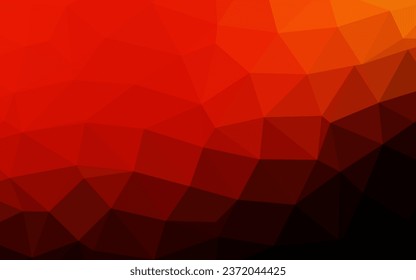 Dark Red, Yellow vector shining triangular background. Brand new colorful illustration in with gradient. Template for a cell phone background.