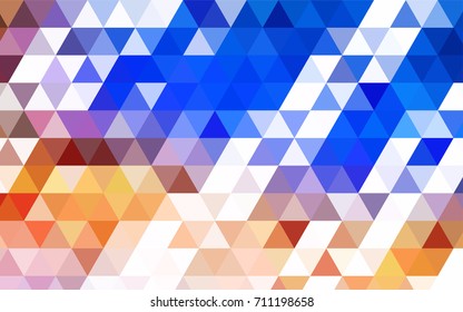 Dark Red, Yellow vector shining triangular background. Shining colored illustration in a brand-new style. The textured pattern can be used for background.