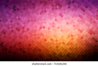 Dark Red, Yellow vector shining cranked background. Curved geometric sample with gradient.  Brand-new style for your business design.