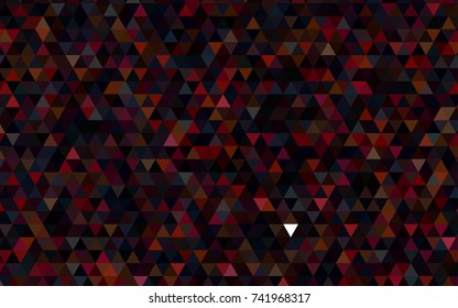 Dark Red, Yellow vector shining triangular background. A completely new color illustration in a vague style. The textured pattern can be used for background.