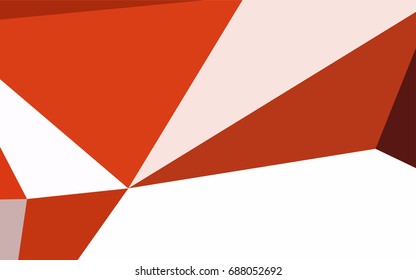 Dark Red, Yellow vector of small triangles on white background. Illustration of abstract texture of triangles. Pattern design for banner, poster, cover.