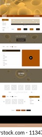 Dark Red, Yellow vector style guide with bent lines. Modern gradient abstract illustration with bandy lines. Simple colorful design for websites.