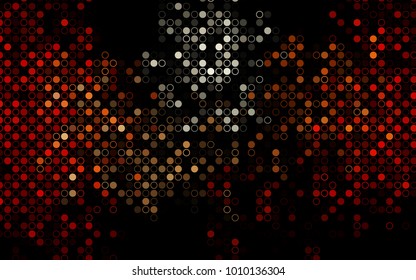 Dark Red, Yellow vector  template with circles. Abstract illustration with colored bubbles in nature style. Beautiful design for your business natural advert.