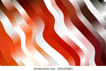 Dark Red, Yellow vector template with bent lines. A sample with blurred bubble shapes. The best blurred design for your business.