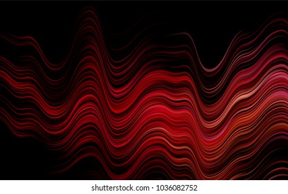 Dark Red, Yellow vector template with lines, ovals. Colorful abstract illustration with gradient lines. Textured wave pattern for backgrounds.