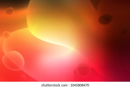 Dark Red, Yellow vector template with liquid shapes. Modern gradient abstract illustration with bandy lines. A completely new memphis design for your business.