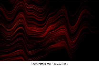 Dark Red, Yellow vector template with bent lines. Colorful illustration in abstract marble style with gradient. The elegant pattern for brand book.