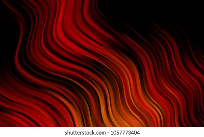 Dark Red, Yellow vector template with bubble shapes. Colorful abstract illustration with gradient lines. A completely new marble design for your business.