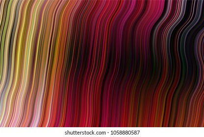 Dark Red, Yellow vector template with abstract lines. A completely new color illustration in marble style. A completely new template for your business design.