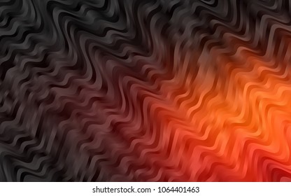 Dark Red, Yellow vector template with bubble shapes. Blurred geometric sample with gradient bubbles.  A completely new marble design for your business.