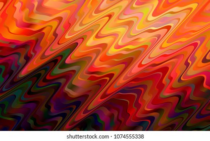 Dark Red, Yellow vector template with bubble shapes. Colorful illustration in abstract marble style with gradient. The best blurred design for your business.