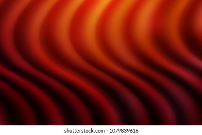 Dark Red, Yellow vector template with liquid shapes. Blurred geometric sample with gradient bubbles.  The elegant pattern for brand book.