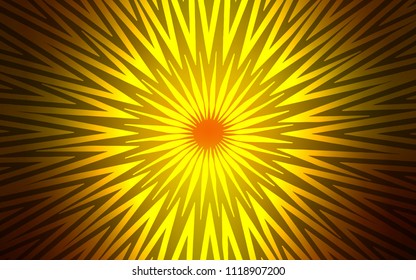 Dark Red, Yellow vector template with repeated sticks. Decorative shining illustration with lines on abstract template. Smart design for your business advert.