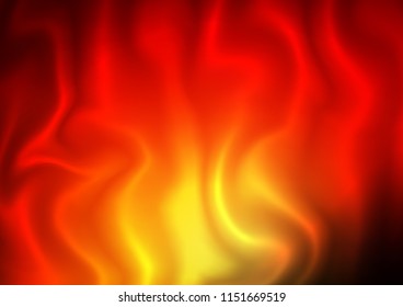 Dark Red, Yellow vector template with lava shapes. Glitter abstract illustration with wry lines. Marble design for your web site.