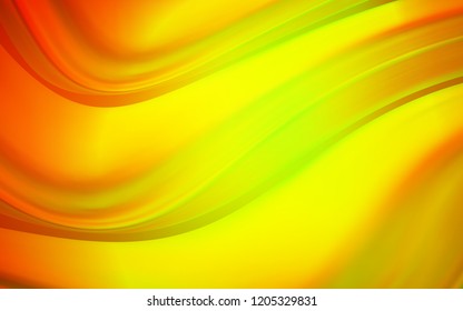 Dark Red, Yellow vector template with lava shapes. Brand new colored illustration in marble style with gradient. A completely new template for your business design.