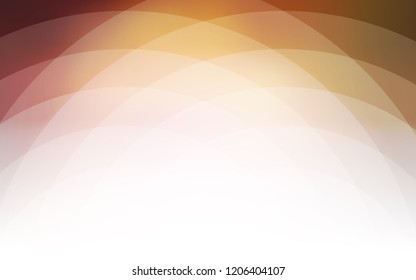 Dark Red, Yellow vector template with lines, ovals. Glitter abstract illustration with wry lines. Brand new design for your ads, poster, banner.