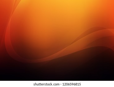 Dark Red, Yellow vector template with bent lines. Geometric illustration in marble style with gradient.  Pattern for your business design.