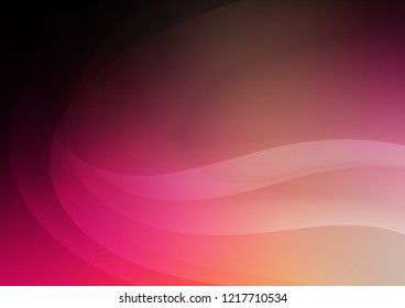Dark Red, Yellow vector template with lava shapes. Brand new colored illustration in marble style with gradient. Pattern for your business design.