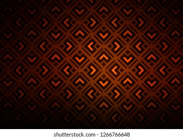 Dark Red, Yellow vector template with sticks, squares. Colorful illustration with lines, cubes on abstract template. Pattern for business booklets, leaflets.