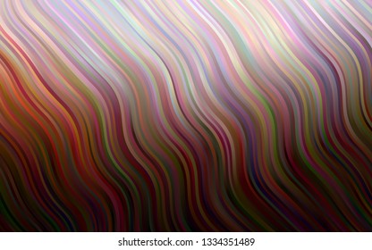 Dark Red, Yellow vector template with abstract lines. Glitter abstract illustration with wry lines. A completely new marble design for your business.