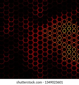 Dark Red, Yellow vector template with circles. Abstract illustration with colorful spots in nature style. Design for your commercials.