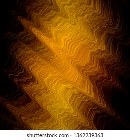 Dark Red, Yellow vector template with lines. Colorful illustration in circular style with lines. Pattern for busines booklets, leaflets