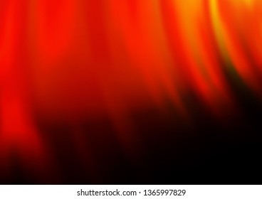 Dark Red, Yellow vector template with lava shapes. A vague circumflex abstract illustration with gradient. Marble style for your business design.