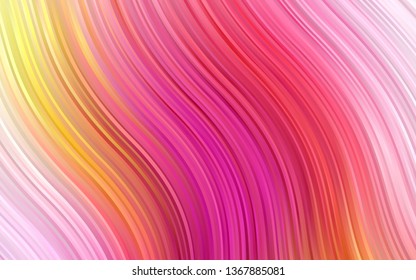 Dark Red, Yellow vector template with lava shapes. Colorful abstract illustration with gradient lines. A completely new marble design for your business.