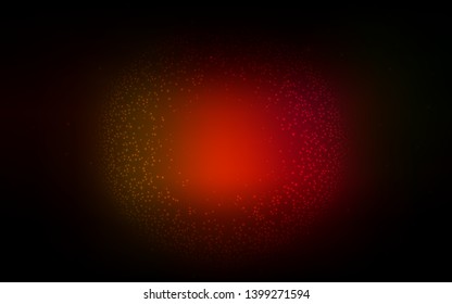 Dark Red, Yellow vector template with space stars. Modern abstract illustration with Big Dipper stars. Pattern for astrology websites.