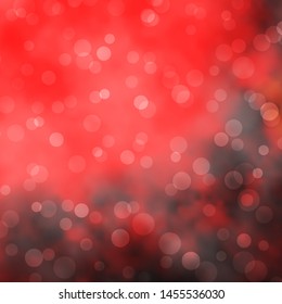 Dark Red, Yellow vector template with circles. Abstract decorative design in gradient style with bubbles. Pattern for business ads.