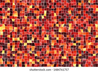 Dark Red, Yellow vector template with rhombus. Beautiful illustration with rectangles and squares. Pattern for commercials.