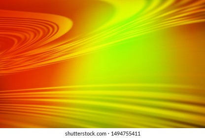 Dark Red, Yellow vector template with wry lines. Colorful illustration in simple style with gradient. New composition for your brand book.