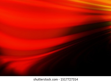 Dark Red, Yellow vector template with lava shapes. Glitter abstract illustration with wry lines. A completely new template for your business design.