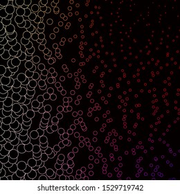 Dark Red, Yellow vector template with circles. Abstract illustration with colorful spots in nature style. Design for posters, banners.