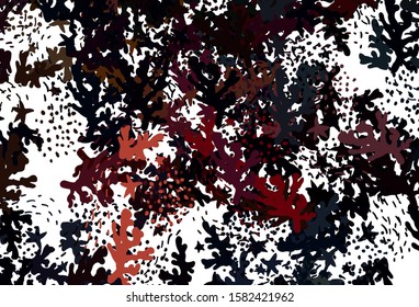 Dark Red, Yellow vector template with chaotic shapes. Simple colorful illustration with abstract gradient shapes. Simple design for your web site.