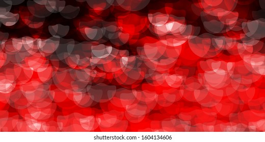 Dark Red, Yellow vector template with circles. Abstract colorful disks on simple gradient background. Pattern for business ads.