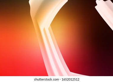 Dark Red, Yellow vector template with lines. Colorful abstract illustration with gradient lines. Colorful wave pattern for your design.