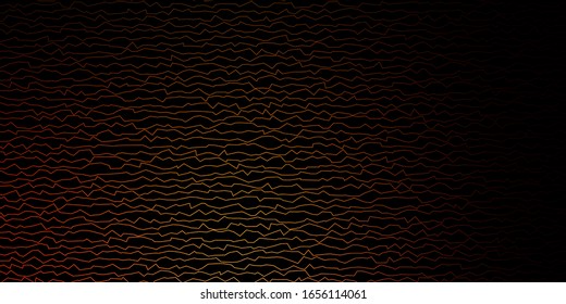 Dark Red, Yellow vector template with lines. Brand new colorful illustration with bent lines. Pattern for business booklets, leaflets