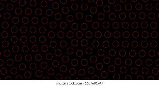 Dark Red, Yellow vector template with circles. Glitter abstract illustration with colorful drops. Pattern for wallpapers, curtains.