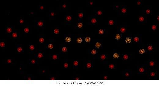 Dark Red, Yellow vector template with abstract forms. Colorful abstract forms with gradient in simple style. Background for cell phones.