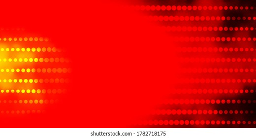 Dark Red, Yellow vector template with circles. Colorful illustration with gradient dots in nature style. Pattern for wallpapers, curtains.