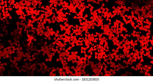 Dark red, yellow vector template with abstract forms. Illustration with colorful shapes in abstract style. Elegant design for wallpaper set.