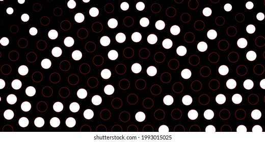 Dark Red, Yellow vector template with circles. Glitter abstract illustration with colorful drops. Pattern for wallpapers, curtains.