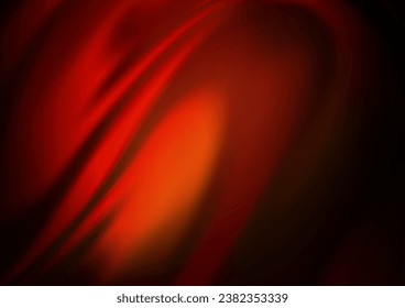 Red oscura, plantilla de vector amarillo con líneas abstractas. Ilustración creativa en estilo de mármol medio tono con gradiente. Nuevo diseño para tus anuncios, afiche, banner.